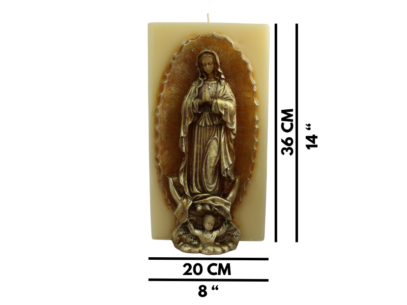 VELA MEDIO CIRIO VIRGEN GPE JUMBO